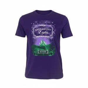 Emerald City Lights Oz Winery, Wamego Kansas, Purple T- shirt, size S, Wicked